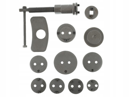 ZESTAW DO WYCISKANIA TŁOCZKÓW HAMULCOWYCH W WALIZCE 12 ELEMENTÓW