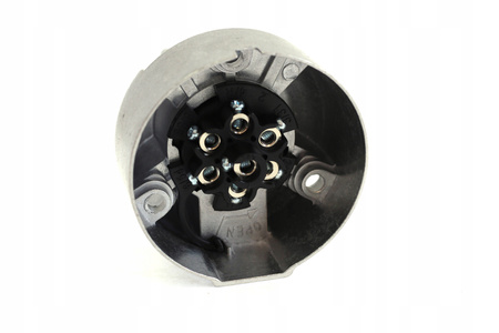 GNIAZDO ALUMINIOWE 7 PIN BIEGUNOWE 12V PRZYCZEPY