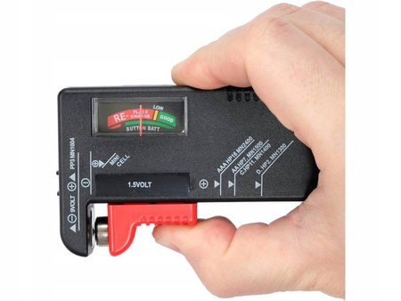 TESTER BATERII 1,5V ORAZ 9V WSZYSTKIE RODZAJE