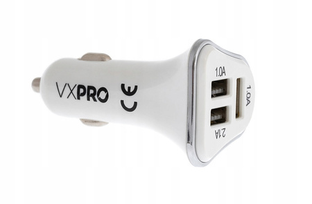 SZYBKA ŁADOWARKA SAMOCHODOWA ELTA VXPRO 3x USB