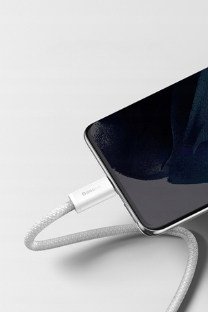 BASEUS MOCNY KABEL USB-C SZYBKIE ŁADOWANIE PRZEWÓD TYP-C PD 100W QC 5A 2M