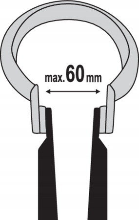 Szczypce do opasek wydechu 300mm Yato YT-0652