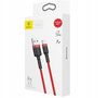 Baseus Cafule Cable | Mocny kabel USB - Lightning do iPhone 6 7 8 X 2.4A 1m