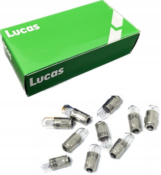 LUCAS ŻARÓWKA Ba7s 2W 12V LICZNIKA ZEGARY 10 szt