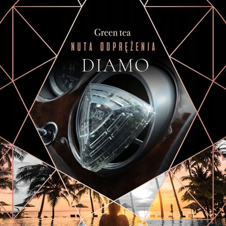 K2 DIAMO ZAPACH SAMOCHODOWY NA KRATKĘ GREEN TEA