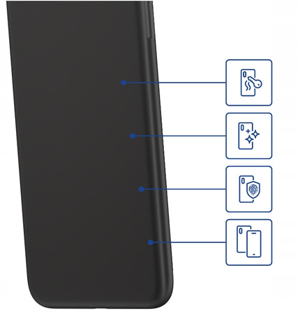 Czarne etui ochronne matowe na Samsung Galaxy M34 5G 3mk Matt Case