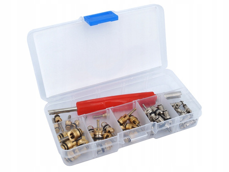 ZAWORKI DO KLIMATYZACJI Z KLUCZEM 41 ELEMENTÓW