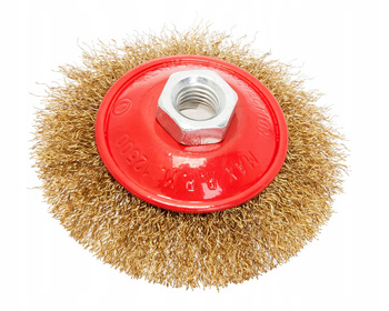 Szczotka tarczowa 100 mm, drut karbowany 06972