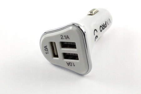 SZYBKA ŁADOWARKA SAMOCHODOWA ELTA VXPRO 3x USB