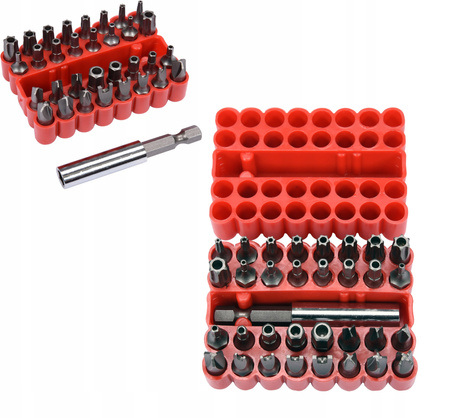 Groty do wkrętarek profile specjalne kpl.33szt. 66330 VOREL