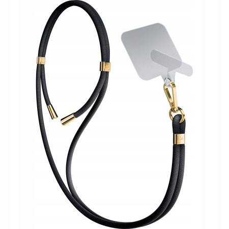 Accessories Black (gold) - 3mk EasyClip Smycz do telefonu regulowana