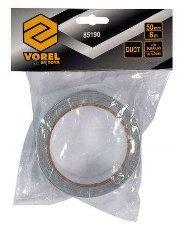 VOREL 85190 Taśma klejąca do naprawy plandek 5 cm x 8 m , niebieska