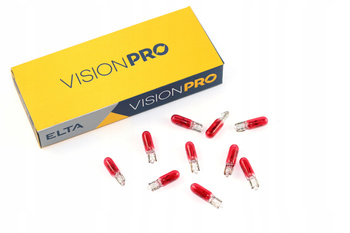 ELTA ŻARÓWKI 24V T5 1,2W ZEGARY CZERWONA