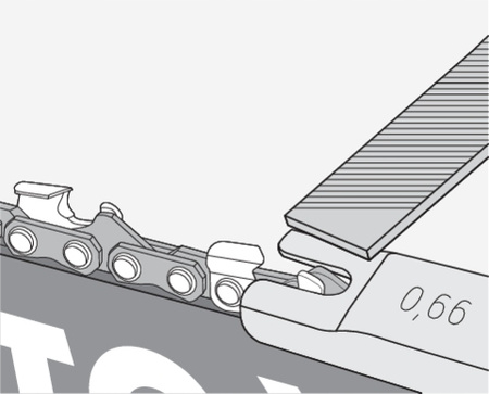Zestaw do ostrzena łańcucha 4.0mm 4szt YT-85040 YATO