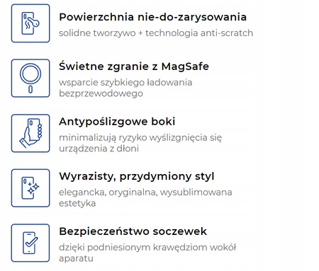 Apple iPhone 13/14 - 3mk Smoke MagCase Etui Cover na tył