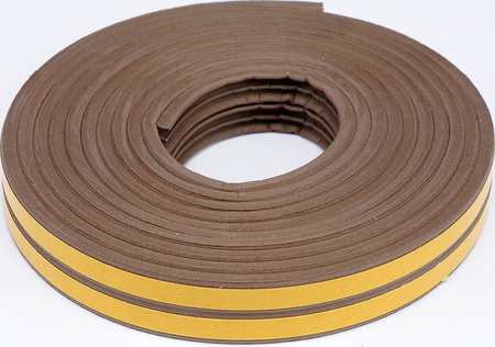 USZCZELKA SAMOPRZYLEPNA DO OKIEN DRZWI 6m - E BRĄZ