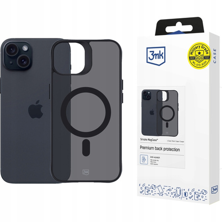 Apple iPhone 15 - 3mk Smoke MagCase Etui Cover na tył