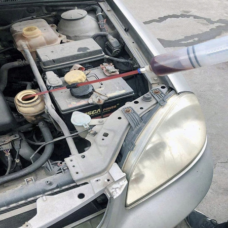 ODSYSARKA OLEJU STRZYKAWKA 200ml PŁYNÓW HAMULCOWEGO EKSPLOATACYJNYCH PALIWA