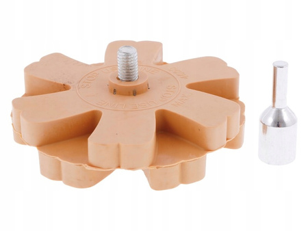 Dysk gumowy do usuwania kleju FI 90 mm karbowany gwint M8