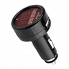 Ładowarka USB, 2.1A, do gniazda zapalniczki 12/24V z woltomierzem