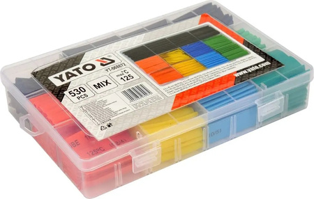 Zestaw koszulek termokurczliwych 530szt. mix rozm.