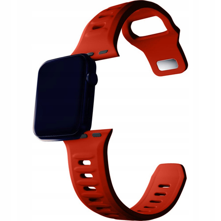 42/44/45/49 mm Red - 3mk Silicone Watch Strap Pasek do Apple Watch