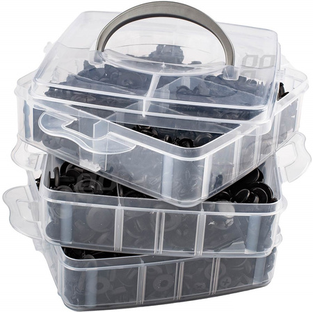 SPINKI ROZPOROWE KLIPSY ZACZEPY KOŁKI SAMOCHODOWE 625SZT. TAPICERKI AUTA