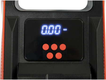 Yato Kompresor Samochodowy z Wyświetlaczem LCD 12V 25l/min 10 bar