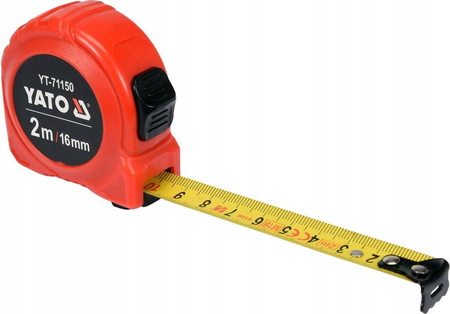 METRÓWKA MIARKA METR ZWIJANY 2m DWIE BLOKADY YATO