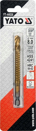 YATO WIERTŁO FREZUJĄCE HSS DO METALU 8.0mm HEX