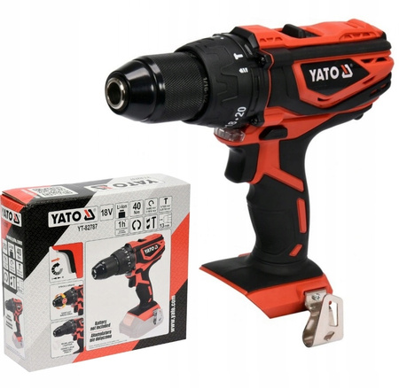 Wkrętarka z udarem 18V Yato YT-82787 bez baterii i ładowarki w zestawie.