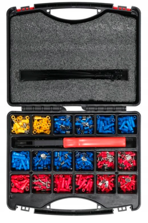 YATO ZESTAW ZŁĄCZY ELEKTRYCZNYCH Z ZACISKARKĄ