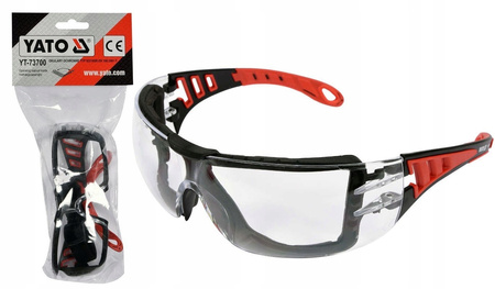 YATO OKULARY OCHRONNE BEZBARWNE ZAUSZNIKI + PASEK