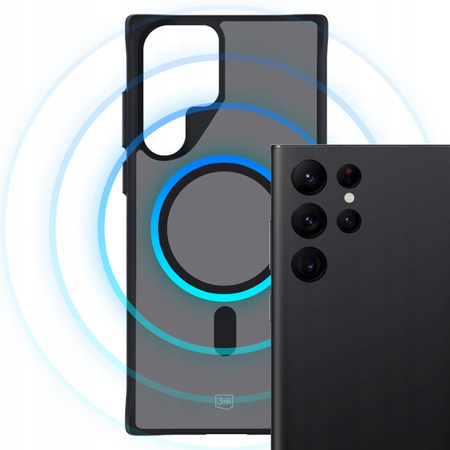 Samsung Galaxy S22 Ultra 5G - 3mk Smoke MagCase Etui Cover na tył