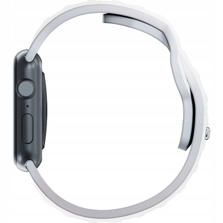 42/44/45/49 mm White - 3mk Silicone Watch Strap Pasek do Apple Watch