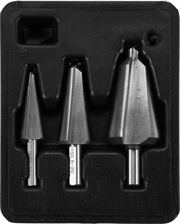 WIERTŁA STOŻKOWE CHOINKOWE ZESTAW 3 SZT HSS YATO