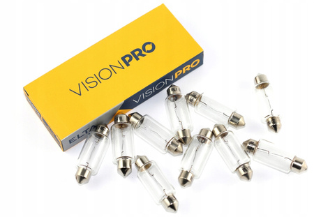 ELTA ŻARÓWKI 12V 18W SV8,5 RURKOWA 15x42mm 10 szt