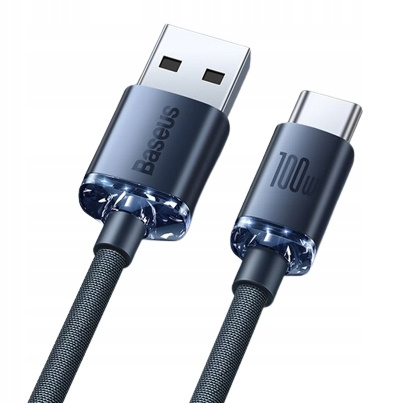BASEUS MOCNY KABEL PRZEWÓD USB DO USB TYPU C SZYBKIE ŁADOWANIE QC 100W 1.2M
