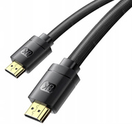 MOCNY KABEL PRZEWÓD BASEUS HDMI do HDMI 2.1 8K 60Hz UHD 3D 48GB eARC HDR 2m
