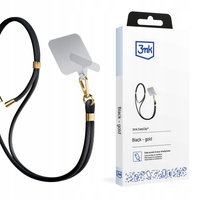 Accessories Black (gold) - 3mk EasyClip Smycz do telefonu regulowana