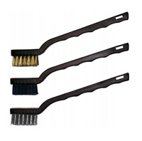 VOREL SZCZOTKI MOSIĘŻNA-STALOWA-NYLONOWA KPL 3SZT