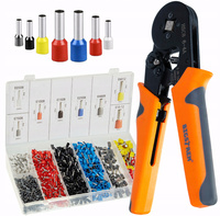 Zaciskarka do Tulejek Praska Kabli Końcówek Konektorów 1200 szt 0,5 - 10 mm