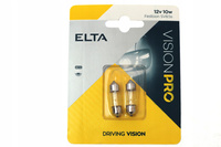 ŻARÓWKA ELTA VISION PRO C10W SV8.5s 12V 11x30mm