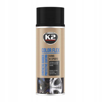 K2 GUMA W SPRAYU COLOR FLEX CZARNY POŁYSK 400 ML